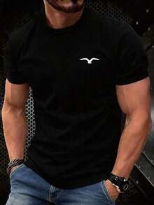 Summer Men's Crew Neck T-Shirts Gym Leisure Holiday High Quality Men's Shirts Fashion Prints Men's Clothing Festival Sweatshirt Men's Sets Men's Gifts Mexico Local WJHG - 黑色 - 查看 1