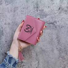 Personalized Heart-Shaped Tassel Multi-Function Organizer Pouch, Unisex Card Holder, Customizable Text, Anniversary/Valentine's Day Gift For Partner - Multicolor - View 7
