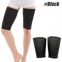 1 Pair Ultra-Thin Elastic Breathable Thigh Compression Sleeve, Unisex, Muscle Support - Multicolor - View 9