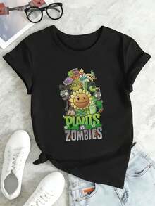 Women T-Shirts - Black - View 2