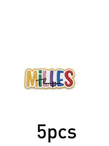 Custom Colorful Letter Name Patch, Personalized Rainbow Text Patch Sticker For Jackets Hoodies Backpacks Tote Bags, Customized Embroidered Name Clothing Badge, Customizable Fashion Label Decor, Aesthetic Street Style Accessory - Style H - View 12