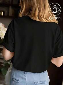 Women T-Shirts - Black - View 4