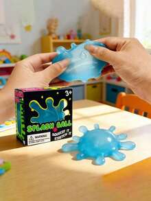 Mainan Remas Berbentuk Virus, Bola Pereda Stres Jelly Transparan Lembut, Mainan Gelisah yang Menenangkan, Cocok untuk ADHD/Autisme, Mainan Tenang, Cocok untuk Lingkungan Kantor, Hadiah Liburan, Hadiah Ulang Tahun - MultiWarna - View 2