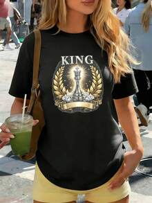 Women T-Shirts - Black - View 1