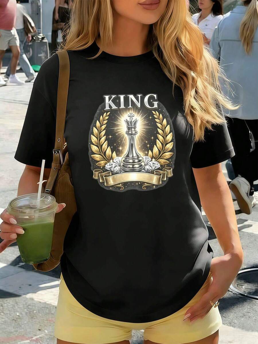 Women T-Shirts - Black - View 1