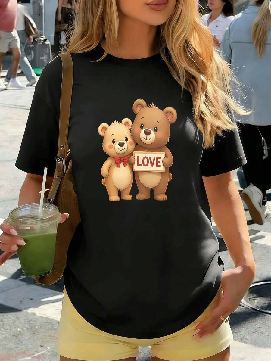 Women T-Shirts - Black - View 1