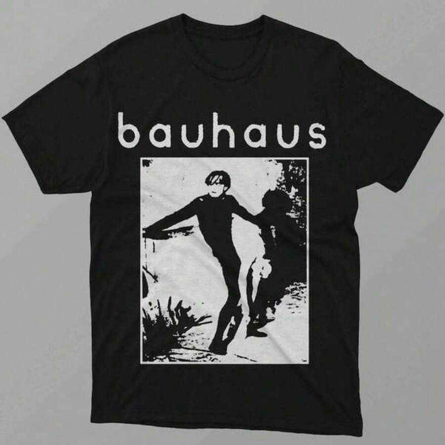 Unisex kortärmad t-shirt, rolig t-shirt med rund hals för män och kvinnor, dammode-t-shirt, Bauhaus-musik-t-shirt, , mjuk bomull, vardagskläder, t-shirt i bomull, sommar, y2k-stil, , fars dag, 2000-talsstil, sommartoppar, lättviktigt, andningsbart tyg, utomhusnöjen, resor och utflykter, festivalstil, mjuk och lätt, sommarsemester, vardagskläder - Svart - Visa 1