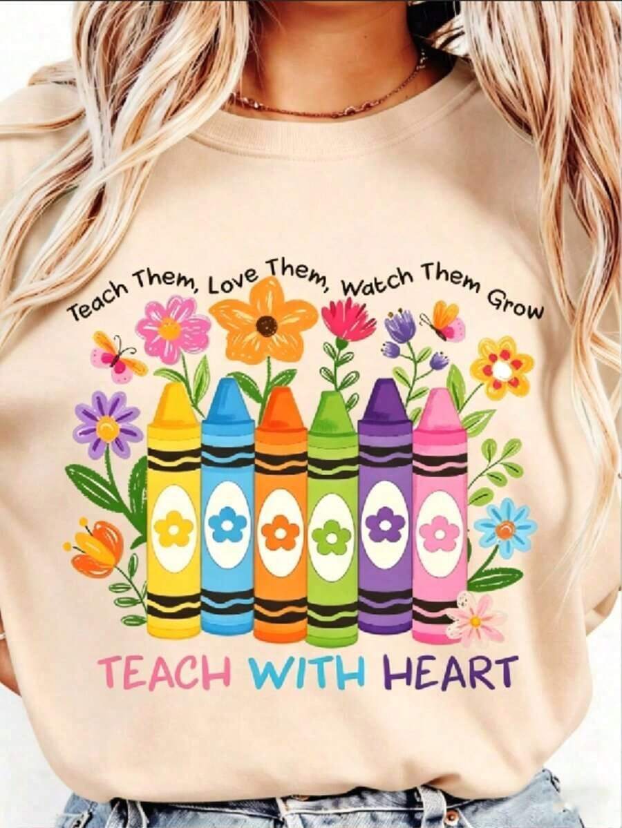 Camiseta de Mujer con Estampado de Moda
