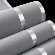 1 Cuộn Giấy Dán Tường Không Keo, Phong Cách Tối Giản Hiện Đại, Họa Tiết Sọc Rộng 3D, Giấy Dán Tường Trang Trí Phòng Ngủ, Phòng Khách, Phông Nền TV, Trang Trí Nhà Cửa, Giấy Dán Tường Không Dệt Sọc, Giấy Dán Tường Không Dệt - C - Xem 3