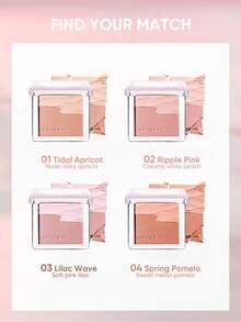JUDYDOLL Water Satin Glow Blush, Perona Pipi Dua Warna dengan Kilau Transparan yang Mencerahkan, Riasan Alami untuk Sehari-hari - #04 Pomelo Musim Semi - View 7