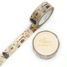 SAIEN 箔シリーズ Coffee Time 15ｍｍ×7ｍ - コーヒータイム - チェックする 4