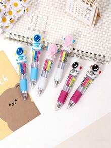 25pcs/10pcs/1 pièce Stylos à bille de fête astronaute, stylos à bille multicolores 4-en-1 pièce 0,5mm thème spatial, convenant aux employés de bureau, aux passionnés d'espace, aux cadeaux de rentrée scolaire, aux garnitures de sacs cadeaux, aux faveurs de fête astronaute, aux cadeaux d'anniversaire - Voir 5