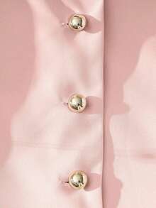 Blusa sin mangas elegante amarilla, top de verano elegante y estilizador para mujeres - Rosa - Ver 4