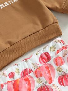 Young Girls Sweater Pants - Brown - View 7