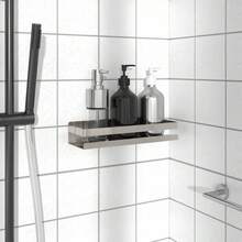 vidaXL Shower Shelf 11.8"X3.9"X2.4" Brushed 304 Stainless Steel - 銀色 - 查看 1
