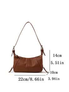 Bolso de hombro de motocicleta cool - Marrón - Ver 6