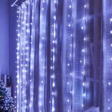 6m/3 Meters Battery Operated LED String Lights For Wedding, Birthday, Party Decoration, Holiday Celebration - Battery Box Curtain Light - View 6