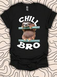 Chill Bro otro T1S1Hirt Vibres RelA1JA1DAs T1EE Funny otro Diseo Rega1lo UniS1ex M1en WoM1en S1Hirt 1060PC - Negro - Ver 2