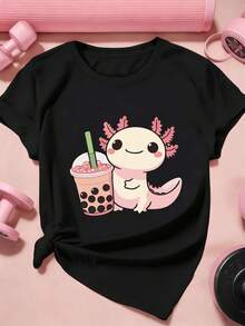 Women T-Shirts - Black - View 2