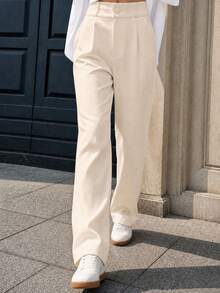 Women Pants - Beige - View 3