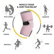 Adjustable Size Breathable Elbow Sleeve, Suitable For Daily Fitness, Basketball, Tennis Elbow Protection - Multicolor - View 5