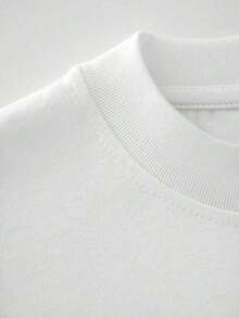 1 Pieza Moda Informal Para Hombres Y WomenLa frase del estampado expresa el amor divino y la gratitud a Dios que amó primero con un corazón rojo resaltando fe y esperanza es cada uno detalle camiseta para mujer algodón suave y cómoda para uso Diario es versátil, fácil de combinar, adecuado para el uso diario, el estilo urbano, los conjuntos de vacaciones y la ropa de fin de semana. - Blanco - Ver 6