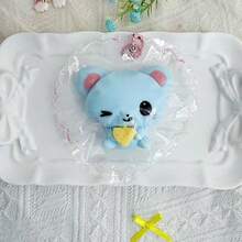 可愛復古平成女孩風 Melojoy 捏捏玩具，慢回彈紓壓柔軟黏土質感，愛心起司甜甜圈卡通小狗小鼠小貓圖案，可用作包包與背包裝飾吊飾，適合學生、成人與上班族，節日、畢業、開學、萬聖節、派對小禮物完美選擇，捏捏玩具 Squishies - 彩色 - 查看 15
