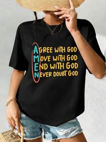 Women T-Shirts - Black - View 2