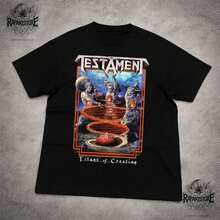 Testament Titans Of Creation T-Shirt – TH1R1ASh Metal Band T1EE, Heavy Metal Album Art Shirt. For Women, 100% Cotton Unisex T-Shirt - Premium Casual Comfortable Fit - 黑色 - 查看 1