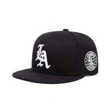 2026 New Baseball Cap Men And Women, Versatile Letter Embroidery Duckbill Cap, Outdoor Casual Sports Hat, Couple's Curved Brim Hat - Mái hiên phẳng LA - Màu trắng - Xem 7