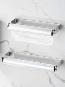 1 Giá đỡ khăn giấy nhà bếp bằng thép không gỉ SUS304, giá treo khăn giấy gắn tường, bề mặt mờ chống gỉ, không cần khoan hay bắt vít, thích hợp cho nhà bếp và phòng tắm. - nhiều màu - Xem 1