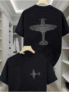 Men's T-Shirts For Spring And Summer - 黑色 - 查看 12