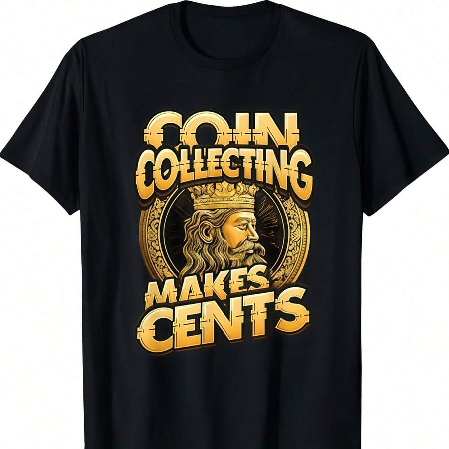 Colección de monedas hace centavos Numismática Coleccionista de monedas Camiseta - Negro - Ver 1