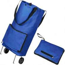 Foldable Shopping Bag With Wheels, Portable Supermarket Shopping Cart/Hand Trolley - Multicolor - View 5