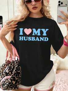 Dam-T-shirts - Svart - Visa 1