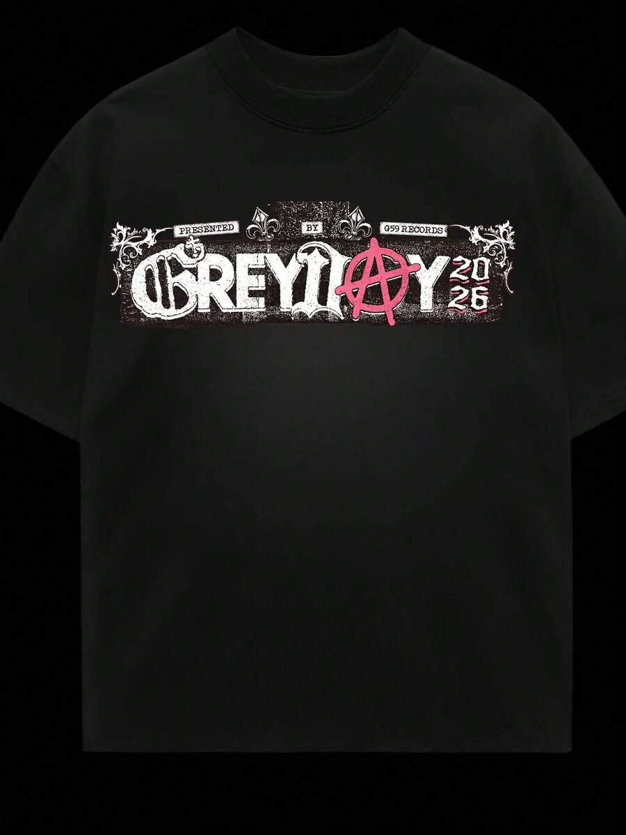 2026 Tour V13 Shirt G59 Merch Hip-Hop Ccert Tee - 黑色 - 查看 1