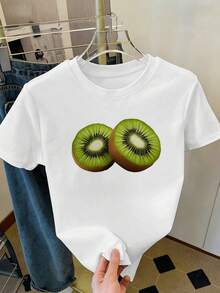 Dam-T-shirts - Vitt - Visa 2