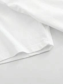 Tallas Grandes - Ropa de Tallas Grandes para Mujer, con una camiseta de diseño creativo de manga corta y cuello redondo.Hecho de tela de elasticidad media, es lavable a máquina y adecuado para usar durante todo el año. - Blanco - Ver 7