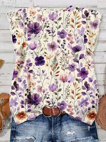 Camisa casual minimalista, bohemia, elegante, romántica, retro con estampado rosa, adecuada para la playa, vacaciones, atuendo de verano para mujer, camisa casual de verano para mujer - Multicolor 4 - Ver 2