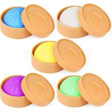 1/4pcs Set Of 5 Assorted Colorful Dumpling Stress Balls, Perfect For Halloween Activities, Pranking, Play, And As Squeeze Toys For Birthday Party Favors Or School Carnival Rewards - 黃色 - 查看 6