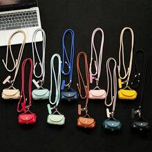 Adjustable Long Phone Lanyard With Cute Compact Faux Leather Pouch Charm, Unique Design Coin Purse Long Accessory Strap For Bag, Earphone, Crossbody Strap For Women - Multicolor - View 3