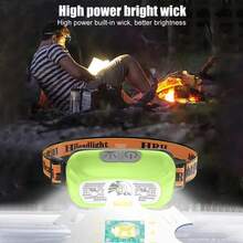 1PC Gesture Sensing Headlamp 42g Ultra Light USB Rechargeable 15cm Wave Control Ultra Bright Lens For Camping Cycling Fishing - Style a - View 3