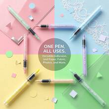 3pcs Liquid Glue Pens, Colored When Wet And Transparent When Dry - Multicolor - View 8