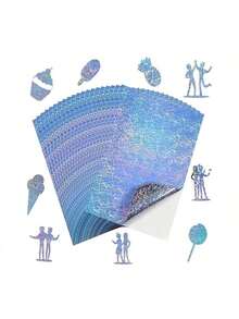 Holographic Printable Sticker Paper, Vinyl Rainbow Sticker Paper For Inkjet & Laser Printer, 10 Sheets Dries Quickly Waterproof Sticker Paper A4- 8.27 X 11.7 Inch - A4 - View 15