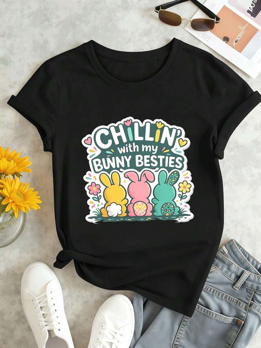 Women T-Shirts - Black - View 1