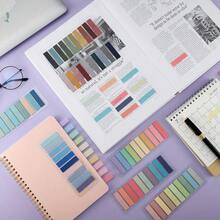200pcs Colorful PET Sticky Notes, Semi-Transparent Bookmarks, Writeable & Movable, Self-Adhesive Page Flags With Ruler, Suitable For School & Office Supplies, Applicable For Binding & Indexing, Research Guide, Multi-Color Index Stickers, Semi-Transparent & Non-Tear, Student Supplies Labels, Office Organizer Stickers, Back To School Stickers - one-size - View 3