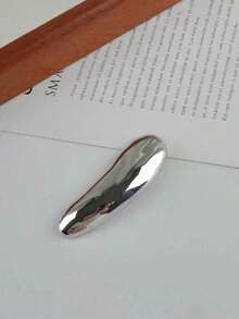 1 pieza Broche metálico brillante minimalista para mujer, accesorio de alta gama a la moda para decorar vestidos y chaquetas - Multicolor - Ver 4