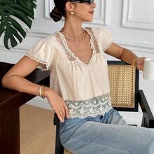 Women Blouses & Shirts - 粉色 - 查看 7