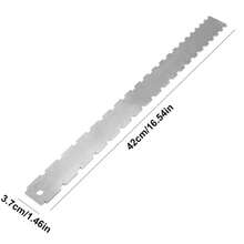 Guitar Neck Notched Straight Edge Luthier Tool Fret Leveling Repairing Ruler - Silver - View 2