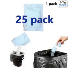No Unpacking/Detachable Bag - Portable - Home Cleaning - Toilet Treatment - Portable Quick-Absorbing Toilet Powder, Outdoor And Home Universal Emergency Waste Solidification Device, Easy To Use As A Household Essential - White - View 10